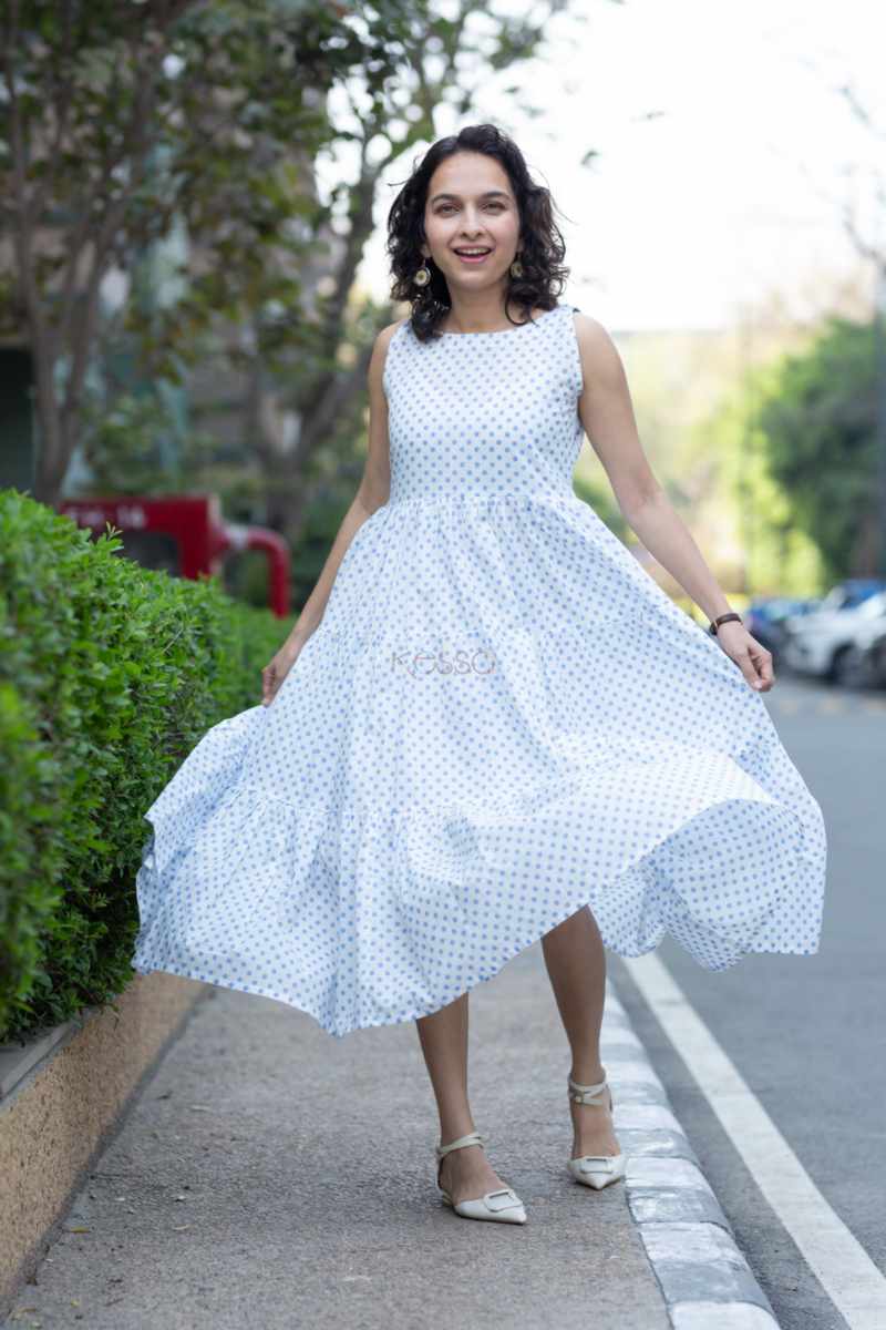 Image for Kusvaa Ne125 Iksa Cotton A Line Dress Front