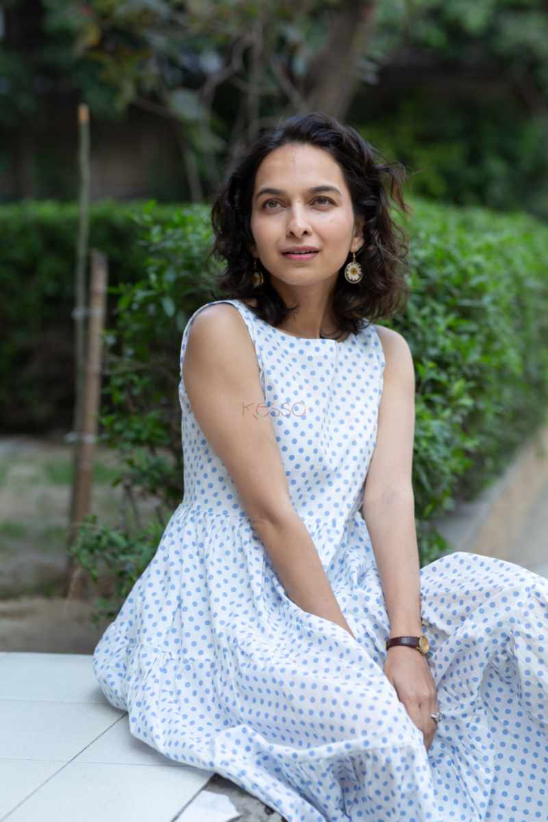 Image for Kusvaa Ne125 Iksa Cotton A Line Dress Sitting