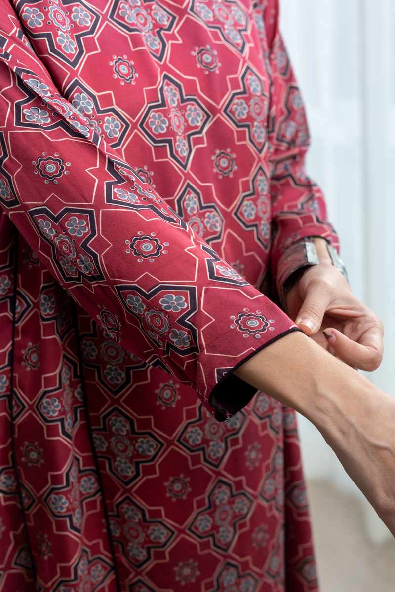 Image for Kusvaa Ne28 Tavishi Modal A Line Dress Closeup