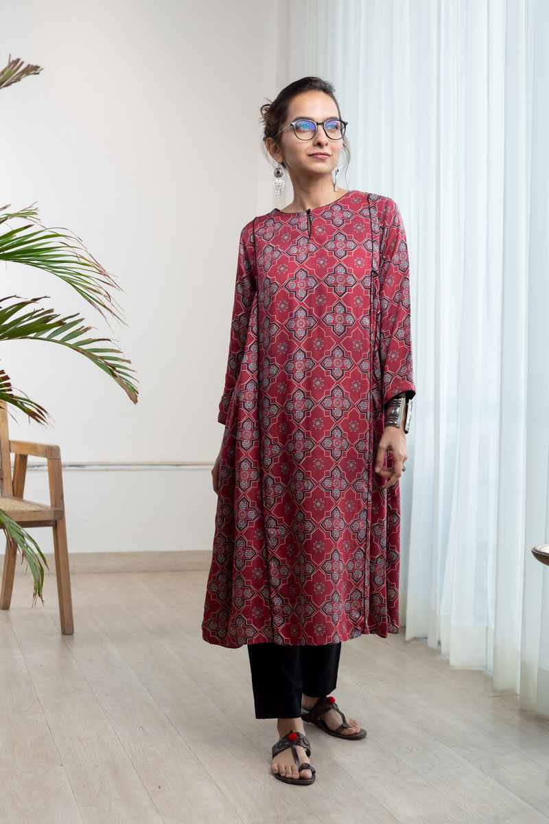 Image for Kusvaa Ne28 Tavishi Modal A Line Dress Side