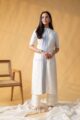 Image for Kusvaa Ne86 Hania Cotton Straight Fit Kurta Side
