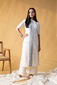 Image for Kusvaa Ne86 Hania Cotton Straight Fit Kurta Sleeves
