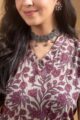 Image for Kusvaa Sa15 Tavishi Cotton Straight Fit Kurta Closeup