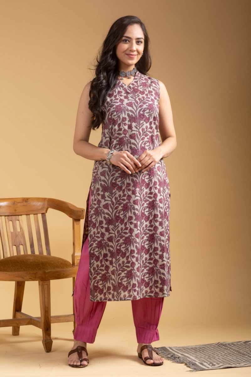Image for Kusvaa Sa15 Tavishi Cotton Straight Fit Kurta Featured