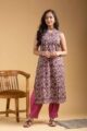 Image for Kusvaa Sa15 Tavishi Cotton Straight Fit Kurta Front