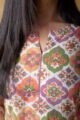 Image for Kusvaa Vcr267 Tasha Cotton Handblock Print Kurta Closeup