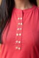 Image for Kusvaa Ws1099 Taani Cotton Flex Straight Kurta Closeup