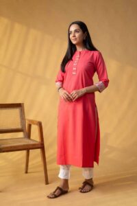 Image for Kusvaa Ws1099 Taani Cotton Flex Straight Kurta Featured