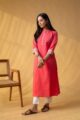 Image for Kusvaa Ws1099 Taani Cotton Flex Straight Kurta Front