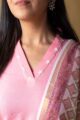 Image for Kusvaa Ws1100 Pinaki Cotton Kurta With Dupatta Set Closeup