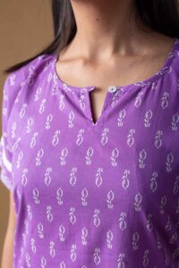 Image for Kusvaa Ws1102 Chancy Cotton Loungewear Set Closeup