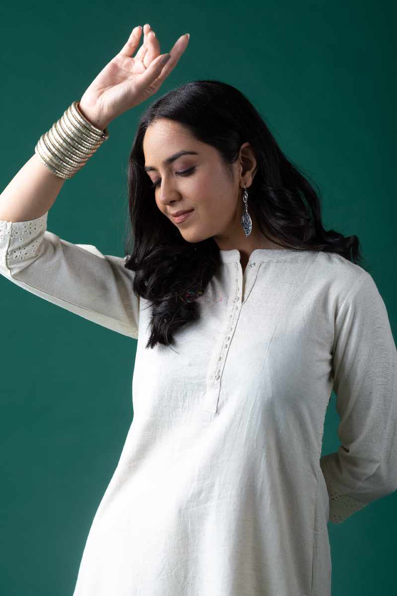 Image for Kusvaa Ws1103 Manon Cotton Flex Kurta Pant Set Back