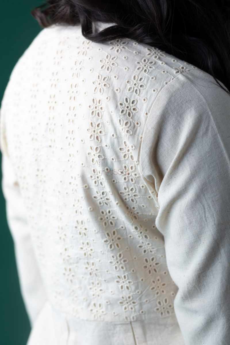 Image for Kusvaa Ws1103 Manon Cotton Flex Kurta Pant Set Closeup 2