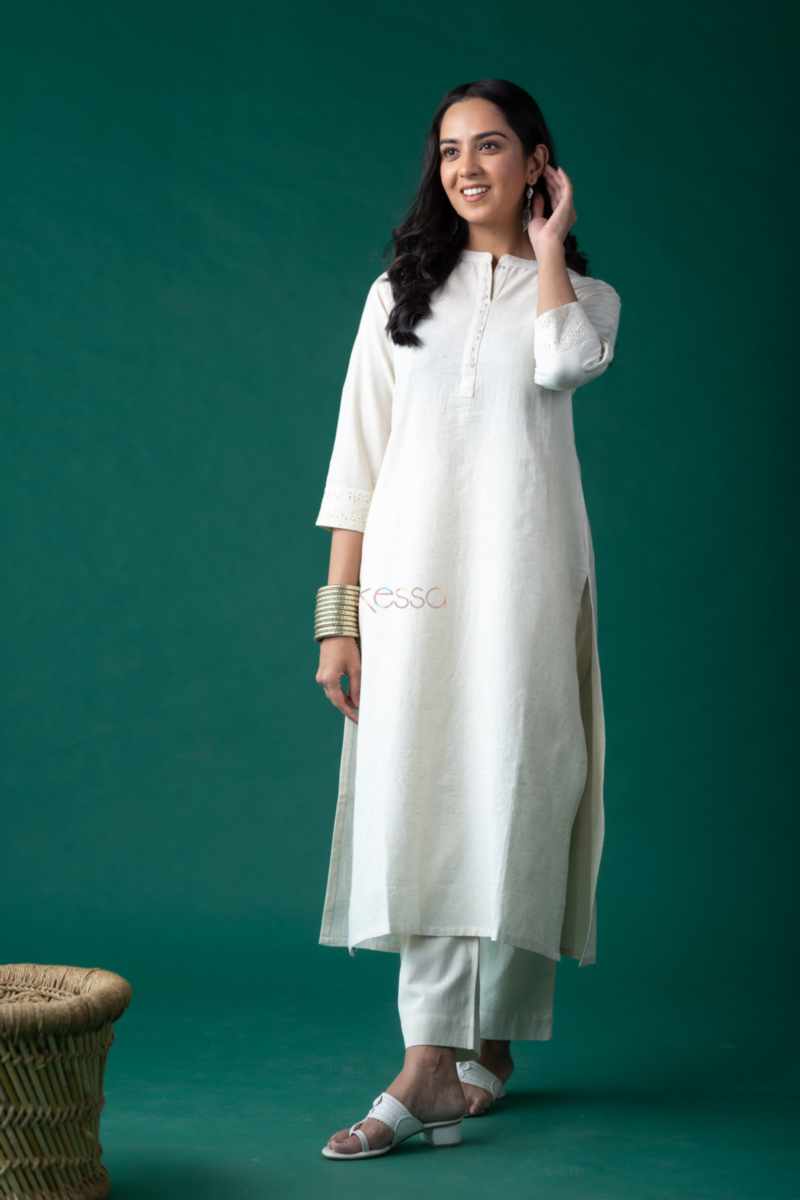 Image for Kusvaa Ws1103 Manon Cotton Flex Kurta Pant Set Featured