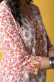 Image for Kusvaa Wsr443 Bhairavi Cotton Handblock Kurta Closeup 2