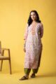 Image for Kusvaa Wsr443 Bhairavi Cotton Handblock Kurta Front