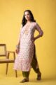 Image for Kusvaa Wsr443 Bhairavi Cotton Handblock Kurta Side