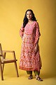 Image for Kusvaa Wsr444 Naisha Cotton A Line Kurta Back