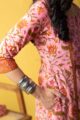 Image for Kusvaa Wsr444 Naisha Cotton A Line Kurta Closeup 2
