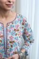 Image for Kusvaa Wsr445 Dakshata Cotton Handblock Kurta Closeup 2