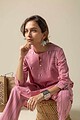 Image for Kusvaa Ne116 Leenakshi Handloom Cotton Top Pant Set Pattern