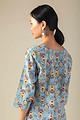 Image for Kusvaa Ne161 Durga Cotton Handblock Kurta Neck