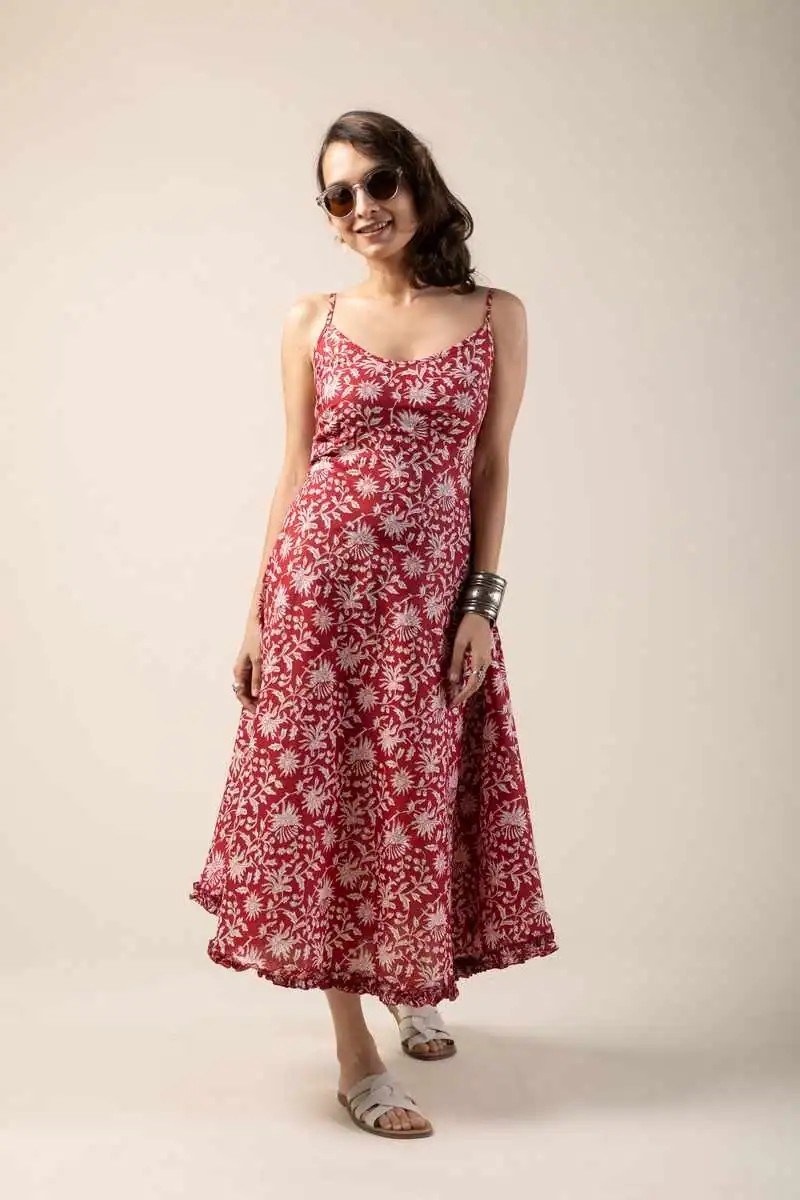 Image for Kusvaa Ne204 Ikshan Cotton A Line Dress Featured