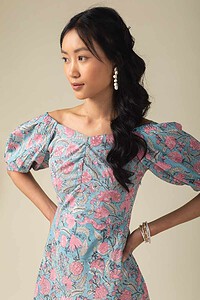 Image for Kusvaa Ne205a Tvisha Handblock Dress Back