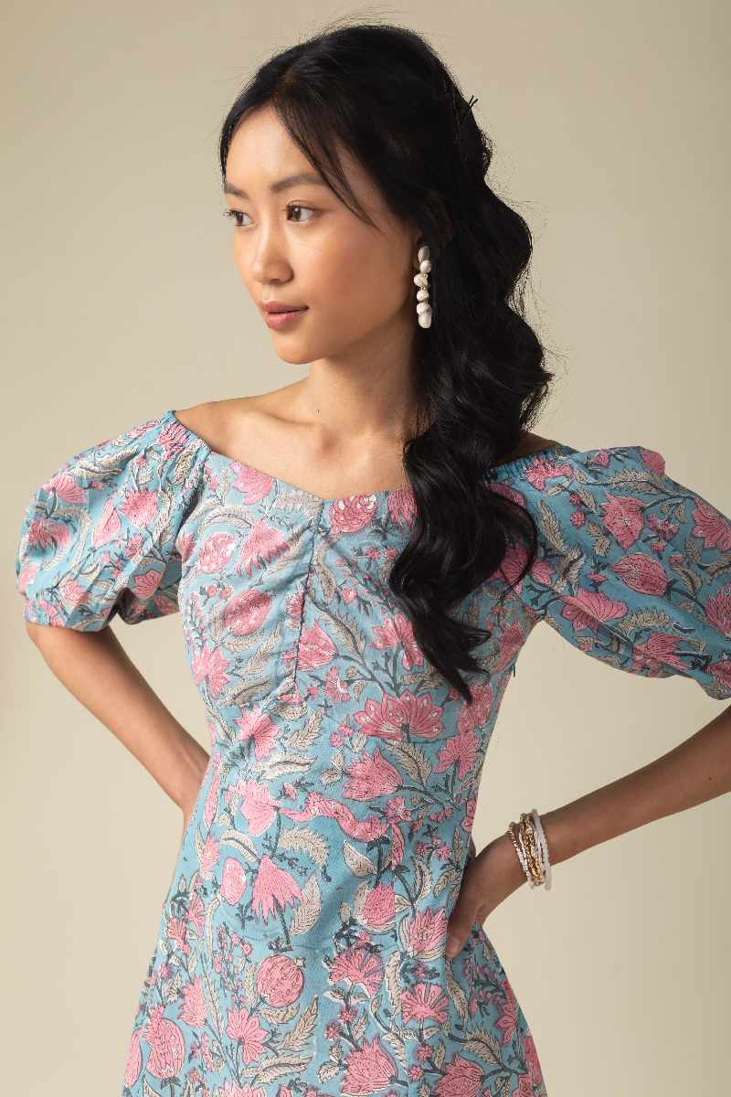 Image for Kusvaa Ne205a Tvisha Handblock Dress Back