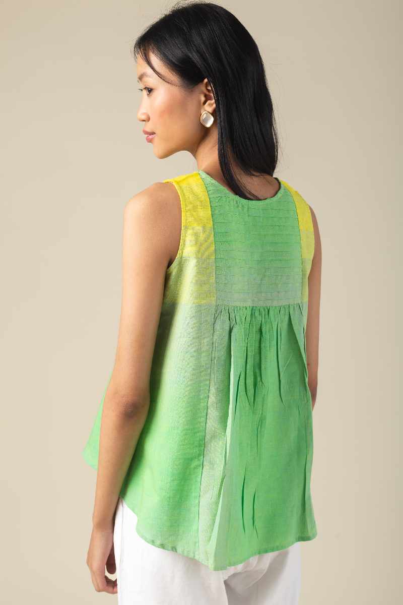 Image for Kusvaa Ne213 Niesha Handloom Cotton Short Top Back