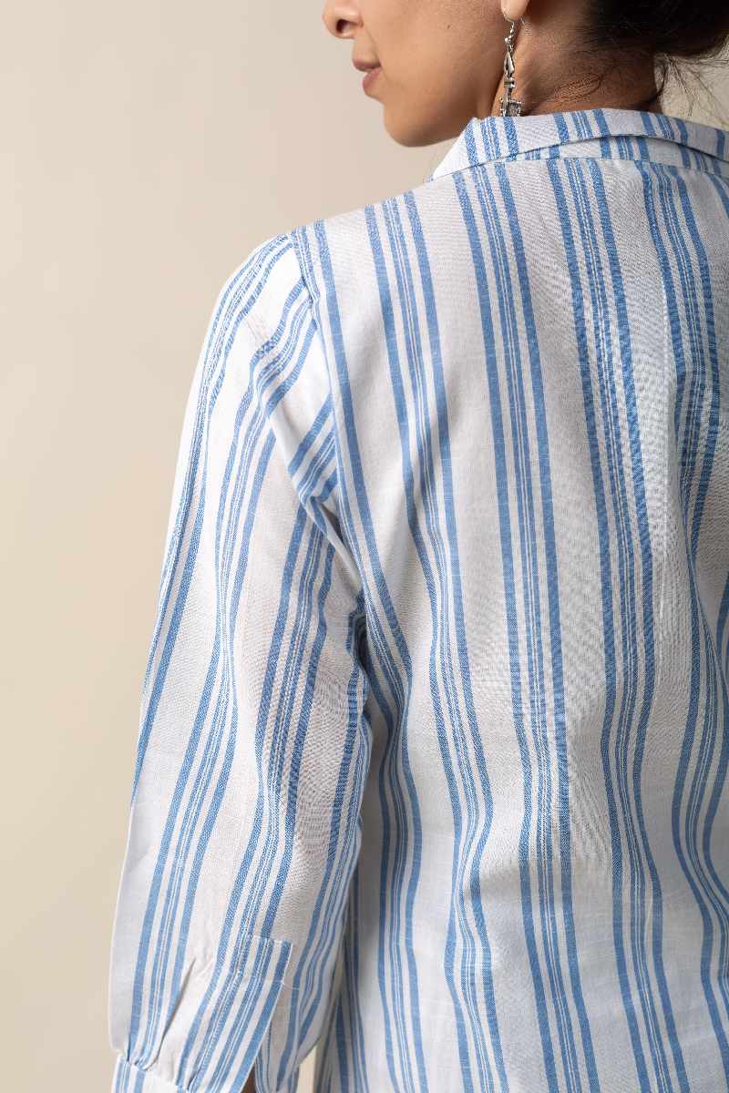 Image for Kusvaa Ne55 Abarna Handloom Cotton Co Ord Set Back