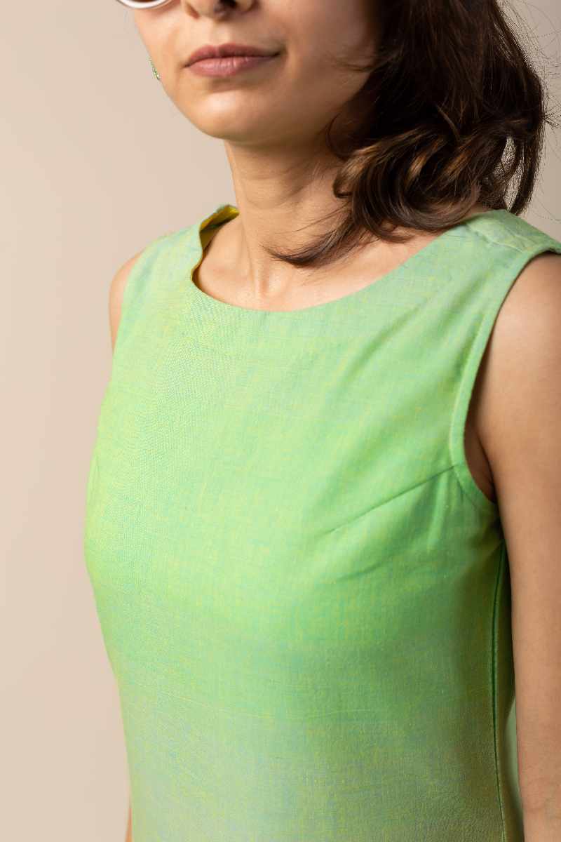 Image for Kusvaa Ne64 Charvik Handloom Cotton Dress Back