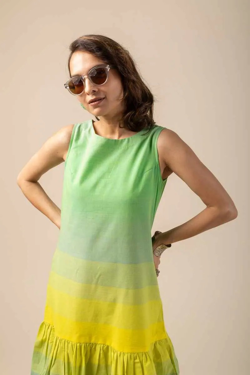 Image for Kusvaa Ne64 Charvik Handloom Cotton Dress Closeup 2