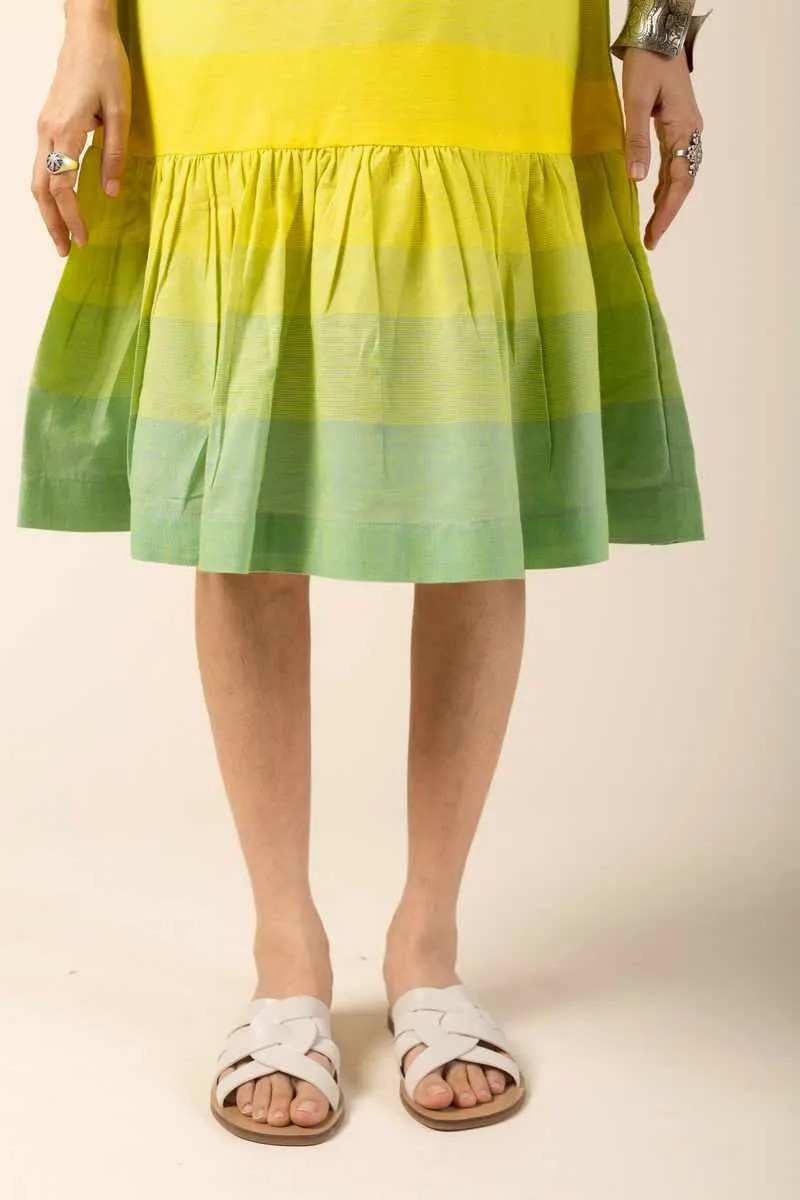 Image for Kusvaa Ne64 Charvik Handloom Cotton Dress Closeup