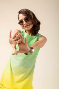Image for Kusvaa Ne64 Charvik Handloom Cotton Dress Side