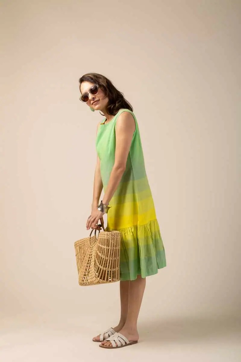 Image for Kusvaa Ne64 Charvik Handloom Cotton Dress Sitting