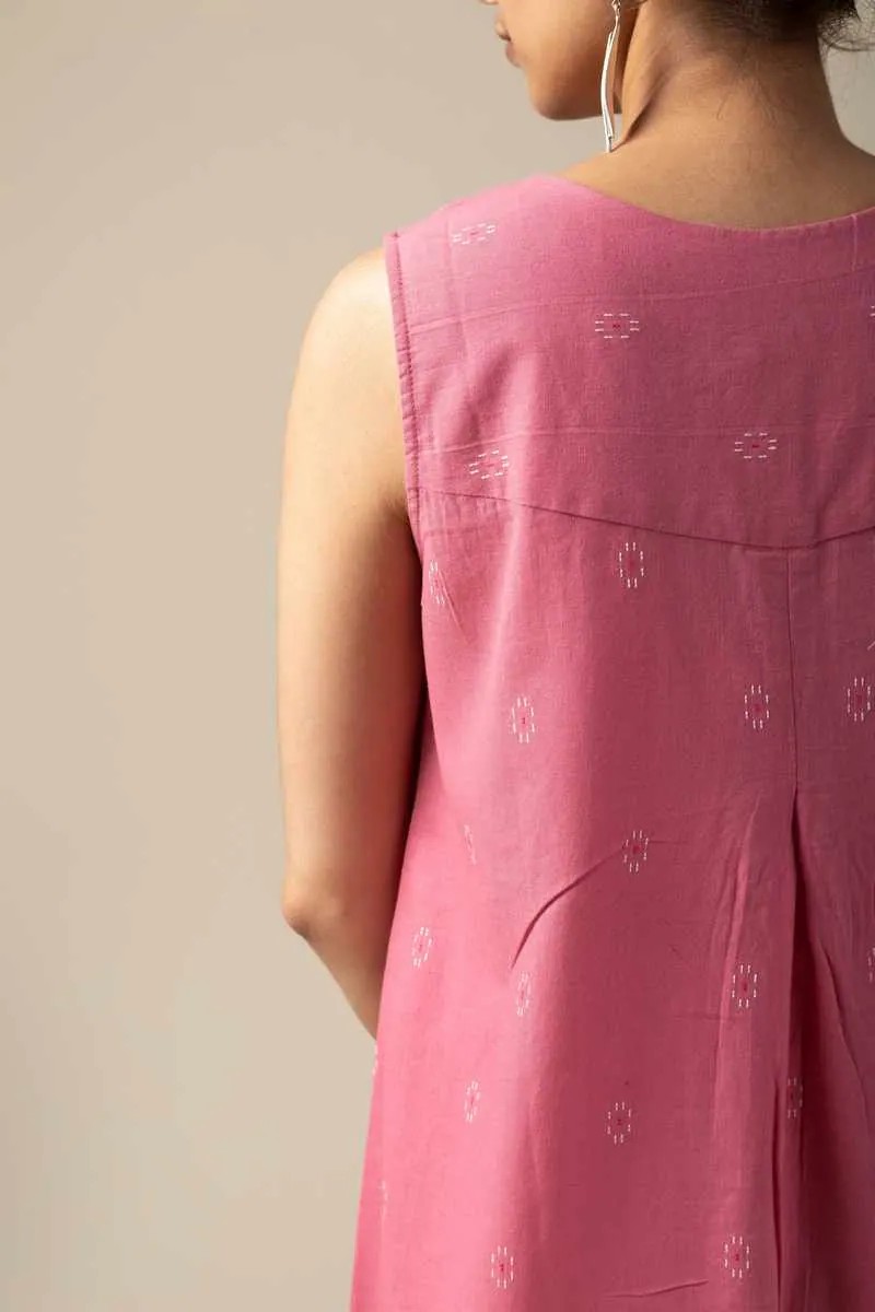 Image for Kusvaa Ne69 Kenisha Handloom Cotton Kurta Pant Set Closeup 2