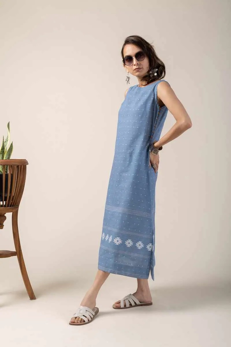 Image for Kusvaa Ne85 Edhas Handloom Cotton Dress Front