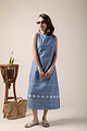 Image for Kusvaa Ne85 Edhas Handloom Cotton Dress Pocket