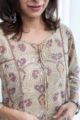Image for Kusvaa Ne94 Divita Cotton A Line Kurta Closeup 2