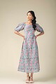 Image for Ne205a Tvisha Handblock Dress Sitting