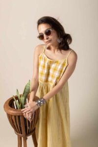 Image for Kusvaa Ne111 Dhruvi Handloom Cotton Dress Featured