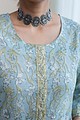 Image for Kusvaa Ne127 Tapasya Cotton Handblock Kurta Closeup