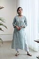 Image for Kusvaa Ne127 Tapasya Cotton Handblock Kurta Front