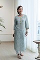 Image for Kusvaa Ne127 Tapasya Cotton Handblock Kurta Pattern