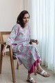 Image for Kusvaa Ne148 Eesha Cotton Handblock Kurta Neck