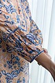 Image for Kusvaa Ne153 Artha Cotton Handblock Kurta Closeup 2