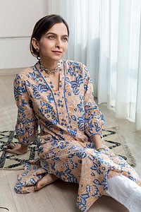 Image for Kusvaa Ne153 Artha Cotton Handblock Kurta Featured