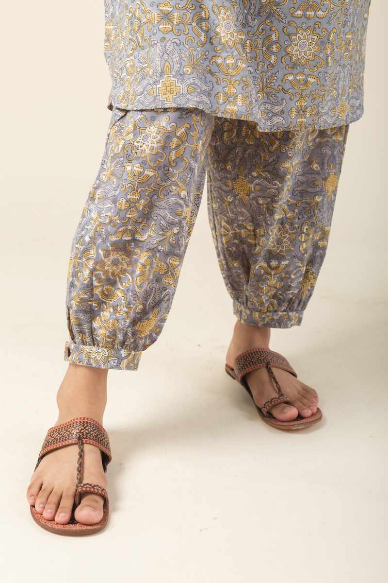 Image for Kusvaa Ne163 Karvi Cotton Kurta Pant Set Closeup 2