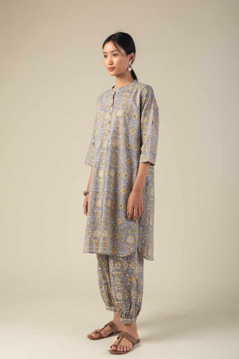 Image for Kusvaa Ne163 Karvi Cotton Kurta Pant Set Front